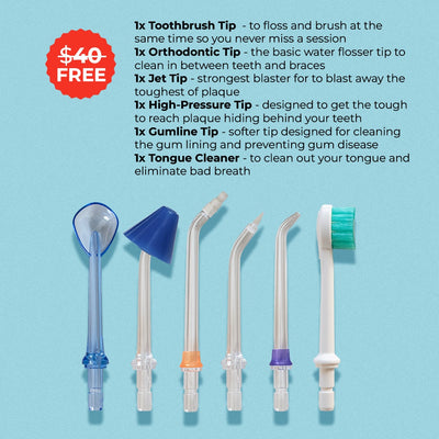 PUURSMILE WATER FLOSSER - 55% OFF LABOR DAY  SALE + 4 FREE GIFTS (WORTH $150)