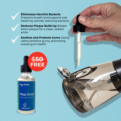 PUURSMILE WATER FLOSSER - 55% OFF LABOR DAY  SALE + 4 FREE GIFTS (WORTH $150)